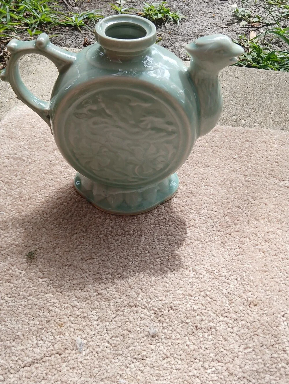 Vintage Chinese celadon teapot (without lid)